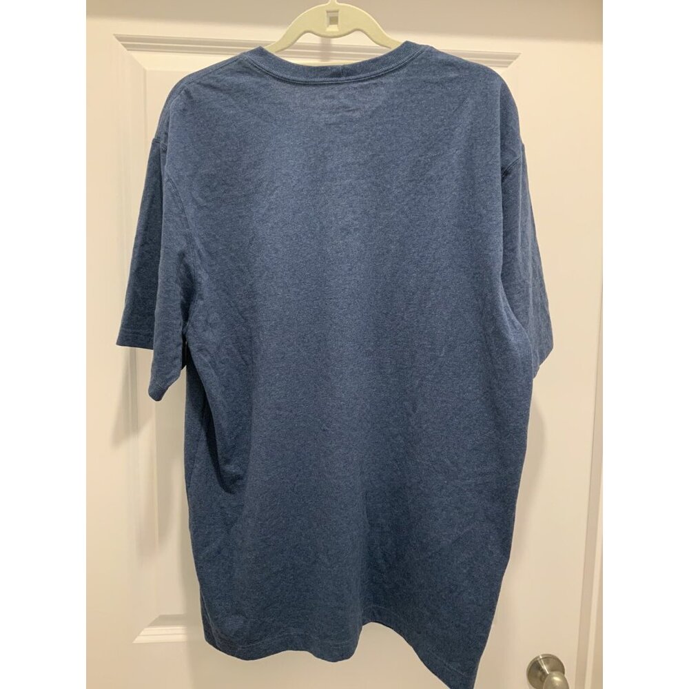Carhartt T-Shirt Large Mens Pocket Original Fit Blue - Picture 4 of 7
